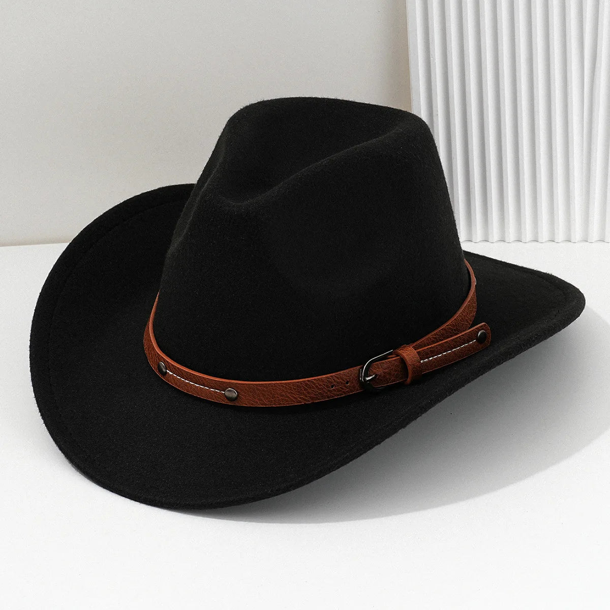 Wool fedora hat by R.E.D. Shopping featuring a classic unisex style, perfect for all seasons, shown in a neutral color.