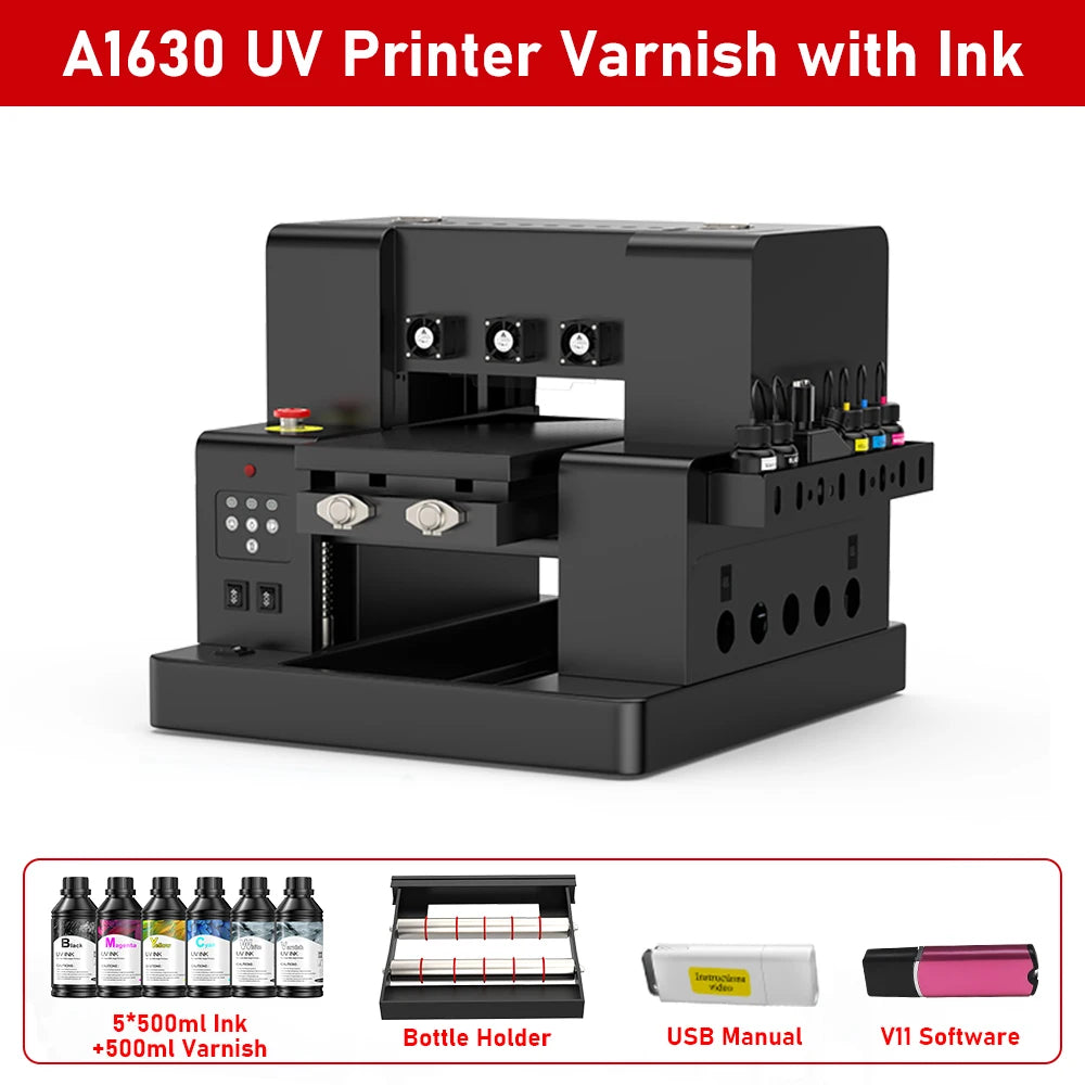 A4 UV Flatbed Printer for Epson L805 – Phone Cases, Bottles, Acrylic, PVC, UV DTF Stickers