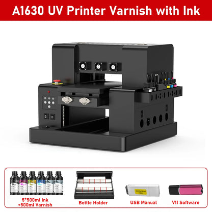 A4 UV Flatbed Printer for Epson L805 – Phone Cases, Bottles, Acrylic, PVC, UV DTF Stickers