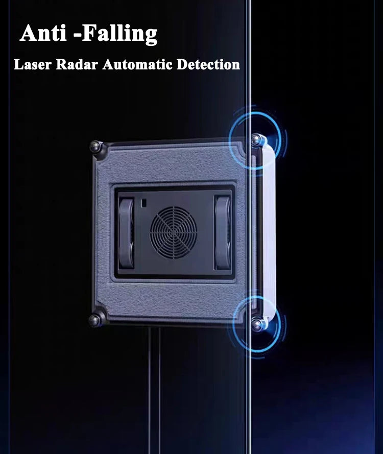 Robot Window Cleaner with Water Sprayer & Remote Control – Smart High Suction for Windows & Walls