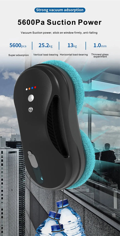 Smart Window Cleaning Robot with APP & Remote Control – Auto Water Spray