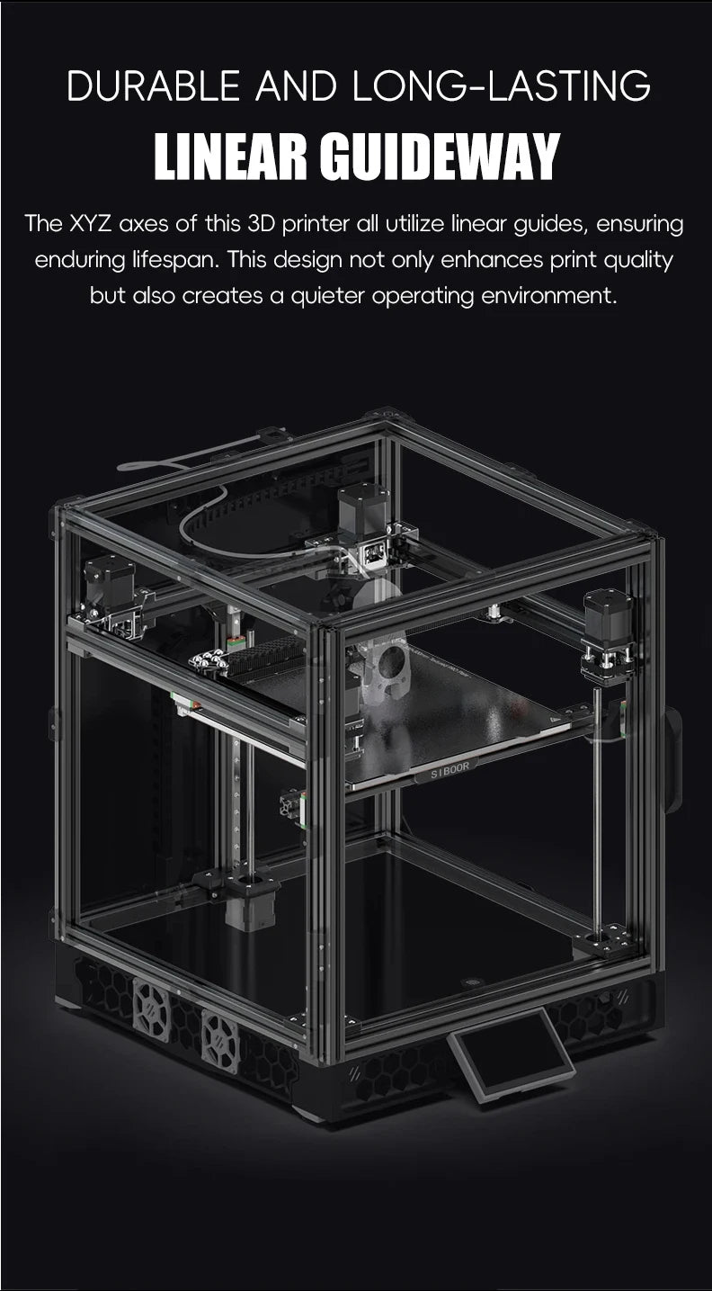 SIBOOR Voron Trident [June] CoreXY 3D Printer – All Siboor Guide Rails, Full Kit