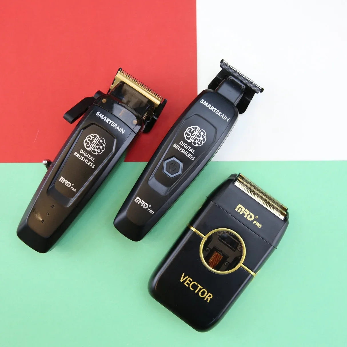 R.E.D. Shopping Molda MRD Brain Flower electric hair clipper for professional barber shop use, featuring adjustable fader for precise hair cutting.