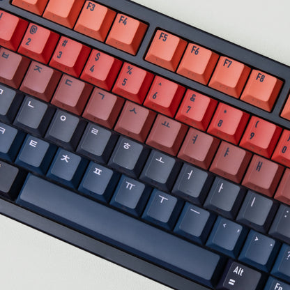 JCM Cosmic Gradient Keycaps – Dye-Sub PBT+PC, Cherry Profile, Multi-Language (DE/FR/KR/RU/AR/JP/ES)