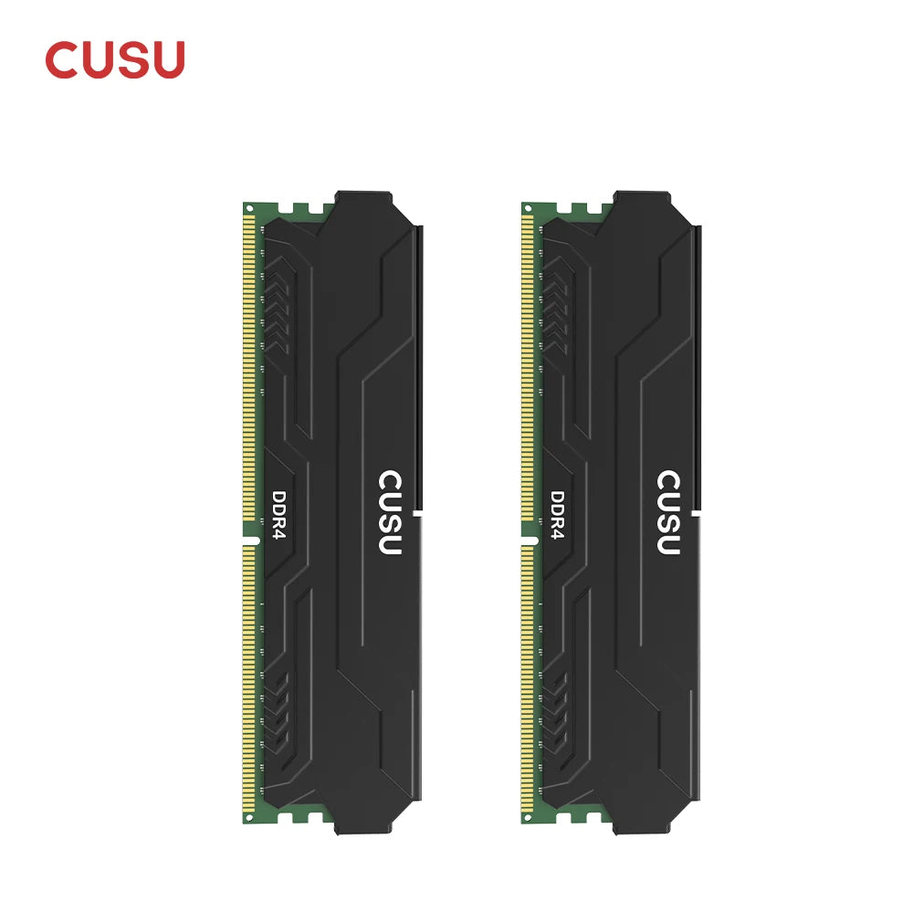 CUSU DDR4 Desktop RAM – 8GB / 16GB, 3200/3600MHz, XMP 2.0, Heatsink