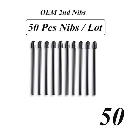 Wacom Pro Pen 2 Replacement Nibs | Standard Black | 10/20/30/40/50 pcs | Intuos Pro, Cintiq 16/22, Mobile Studio Pro