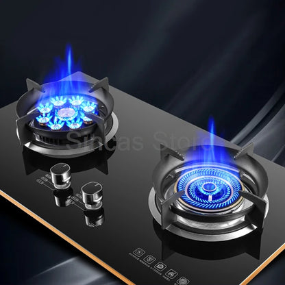 Two-Burner Gas Stove – Fierce Fire Desktop & Built-in | LPG & Natural Gas