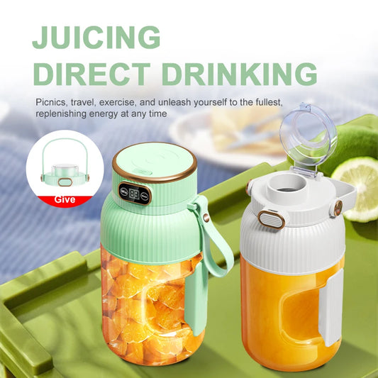 1000ML Portable USB Juicer Blender – Citrus Smoothie Cup for Travel & Home