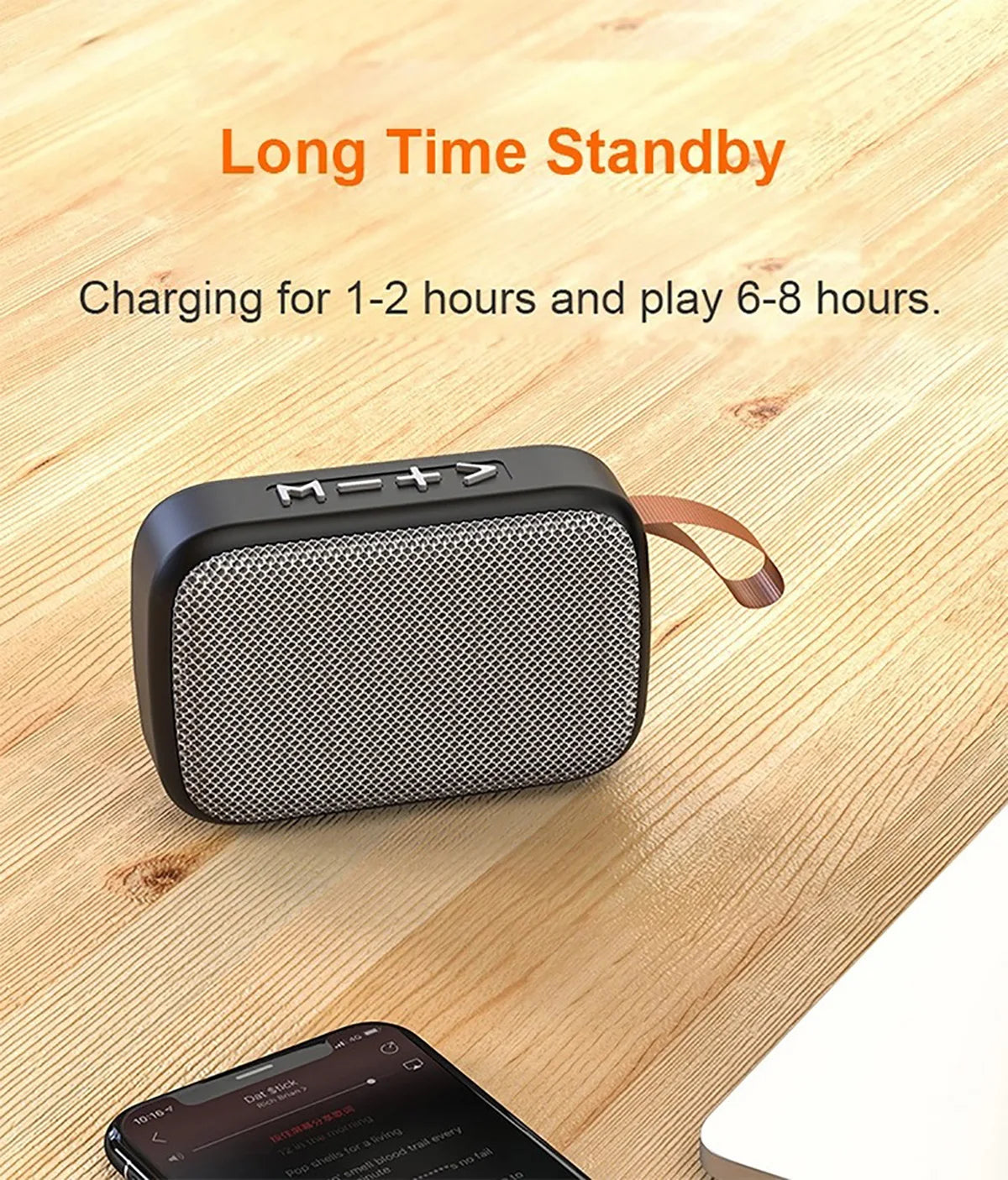 Portable Wireless Soundbar - Bluetooth 5.0, 500mAh Battery, HIFI Sound for Indoor & Outdoor
