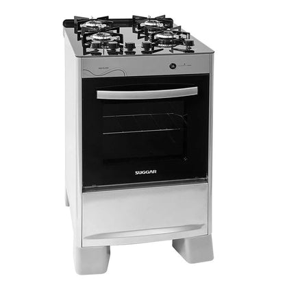Suggar Neo Glass Stove 4 Burners | Stainless Steel | Bivolt | FGVNG410