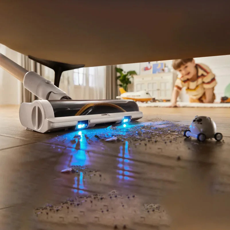 Dreame U20 Cordless Vacuum Cleaner – 120AW, 22,000PA, Blue Light Dust Reveal, V-Shape Anti-Tangle | Pet Hair & Carpet | EU/UK/KR