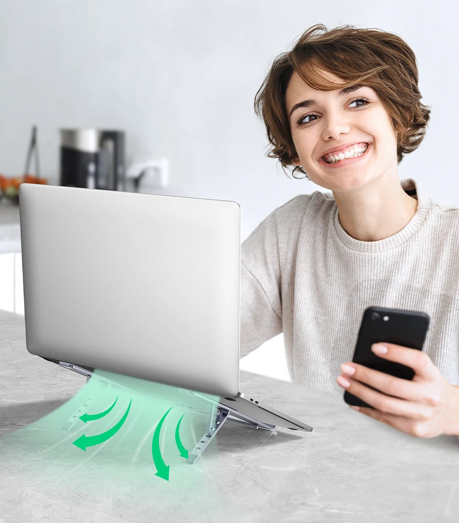 UGREEN Foldable Aluminum Laptop Stand – MacBook, Tablet & Phone