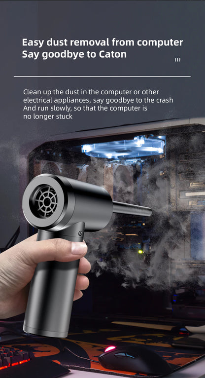 Wireless Air Duster 50000 RPM – USB Compressed Air Blower for PC, Laptop, Keyboard & Camera