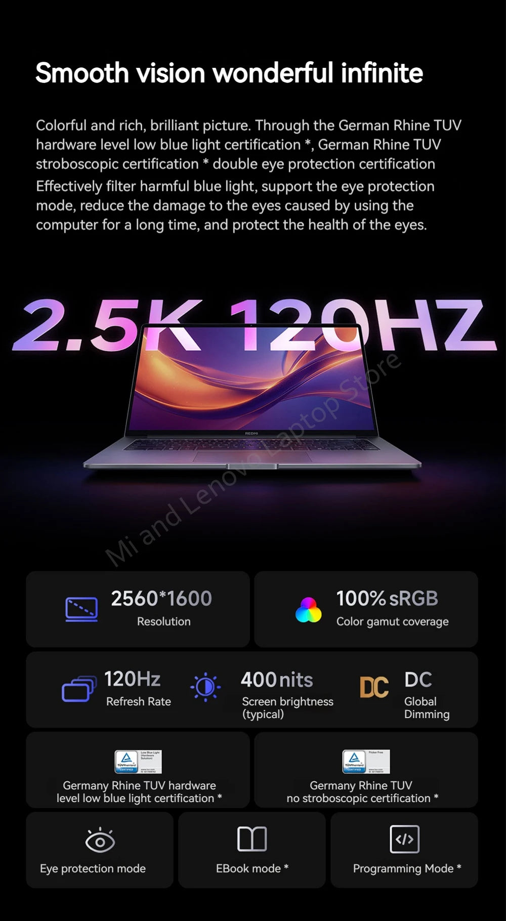 Xiaomi Redmi Book 16 2025 — Intel Core 5-220H, 16/32GB RAM, Up to 1TB SSD, 2.5K 120Hz