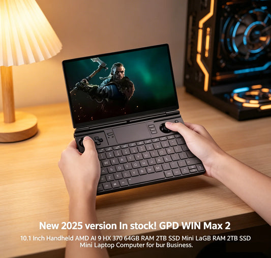 GPD WIN Max 2 2025 – AMD AI 9 HX 370, 64GB RAM, 2TB SSD, 10.1" Handheld Gaming PC