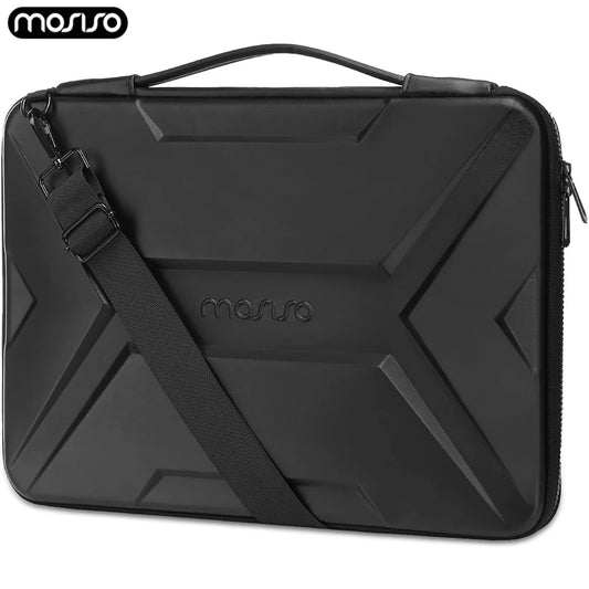 MOSISO Laptop Sleeve 15"/16" – Waterproof Hard Shell Shoulder Bag for MacBook Pro, HP, Dell