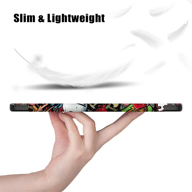 Fashion Print Magnetic Smart Stand PU Leather Case for Xiaomi Poco Pad M1 12.1" 2025