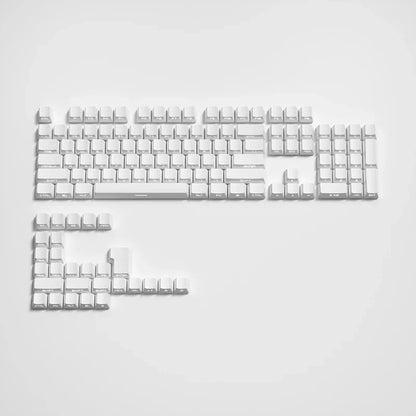 Cherry Profile PBT Keycaps 133+ Keys – White Side-Printed Shine-Through for MX Switches