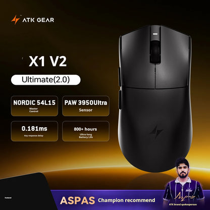 ATK X1 V2 Ultimate 2.0 Wireless Gaming Mouse – PAW3950 Sensor, 750 IPS, 54g Lightweight