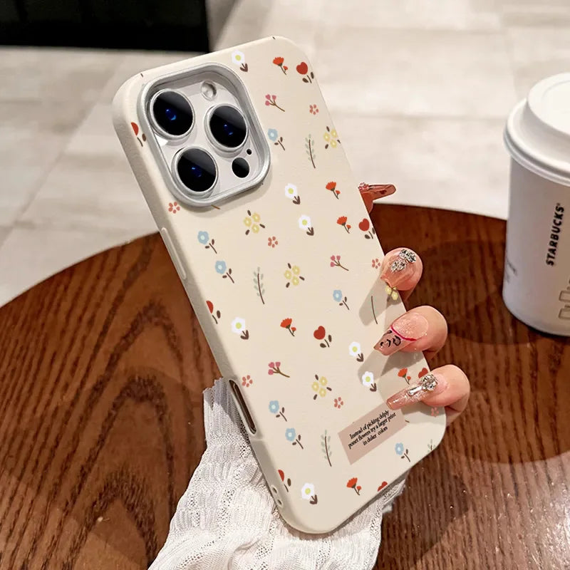 Retro Floral Leather Phone Case for Xiaomi Mi 11 Lite, 13T Pro, Poco X7, F6, X5 – Shockproof