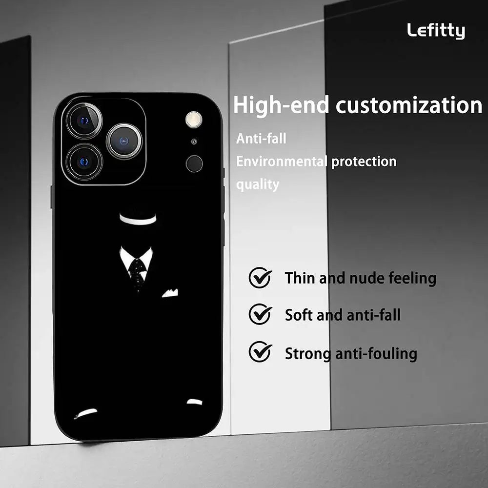 Cool Russian Mafia Frosted Phone Case for iPhone 17/16/15/14/13/12/11 Pro Max – Soft Shell