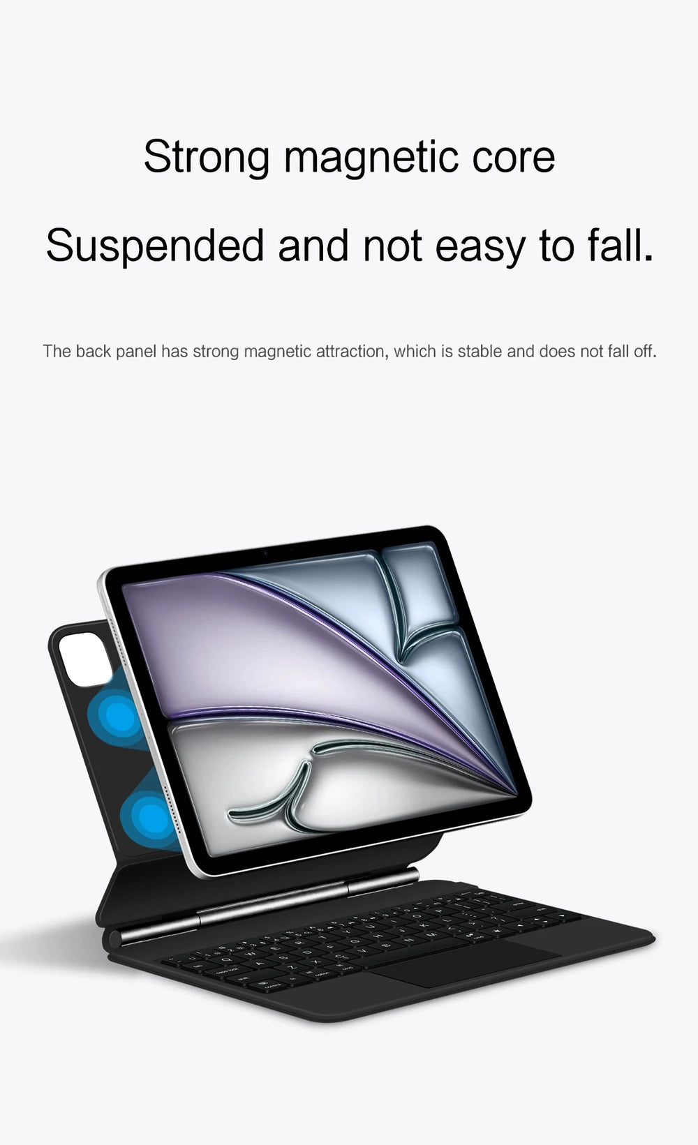 Backlit Magic Keyboard Case for iPad Air 11" M2/M3/M4 2024-2026 – Multi-touch, Smart Folio
