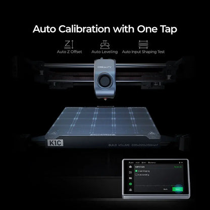 Creality K1C 3D Printer 2025 – 600mm/s, 0.1mm Precision, 300°C Nozzle, AI Camera, Auto Calibration