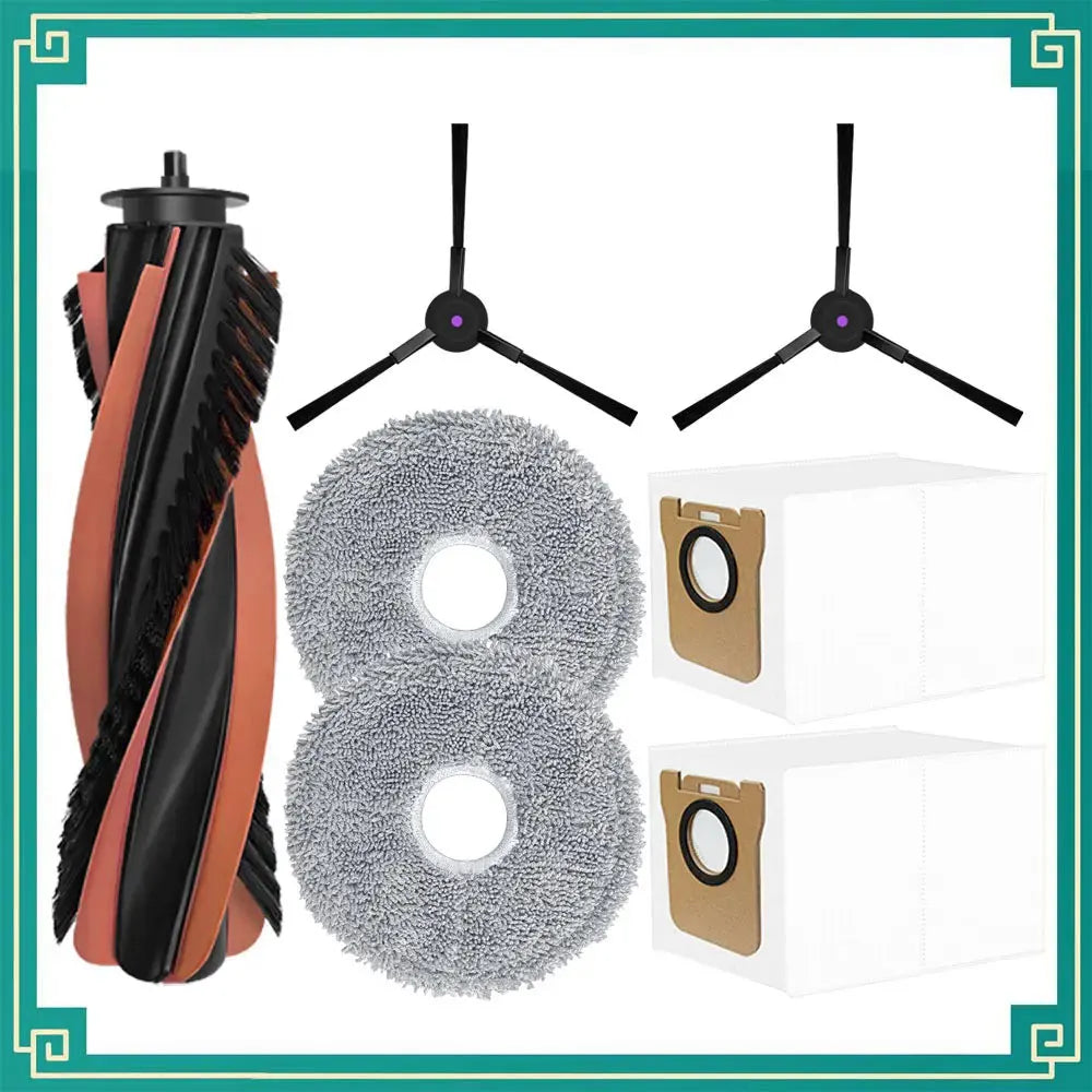 JONR P20 PRO / T5 Pro Robot Vacuum Replacement Parts | Main Brush, Side Brush, HEPA Filter, Mop Cloth