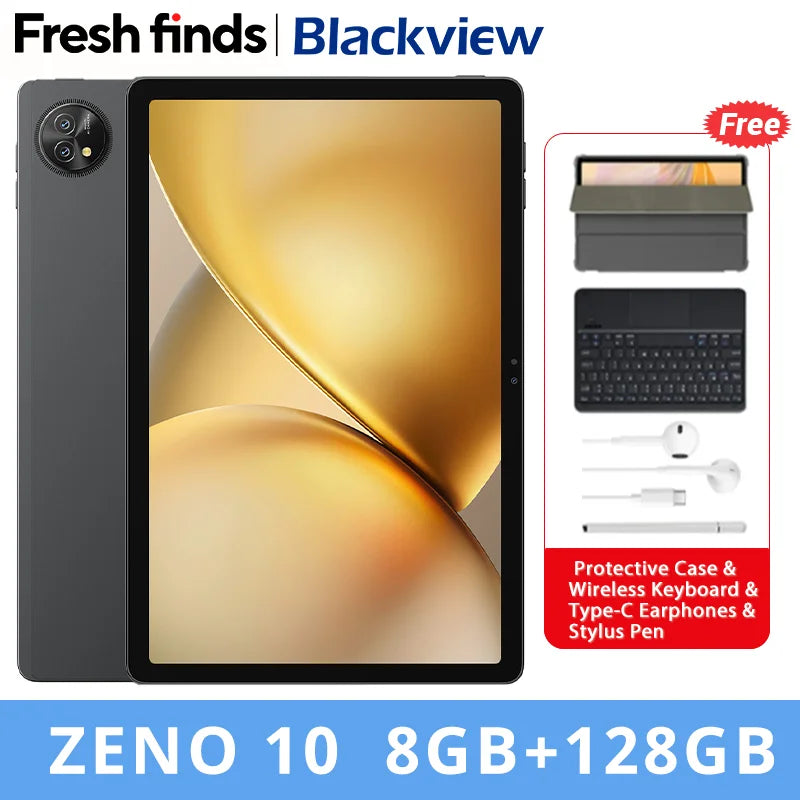 Blackview Zeno 10 5G AI Tablet – 11" FHD+ 90Hz, UNISOC T8200, 8800mAh, Quad Speakers, Android 15