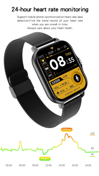 Smart Watch 2025 - 1.83" Display, Bluetooth Calling & Fitness Tracker for Men & Women
