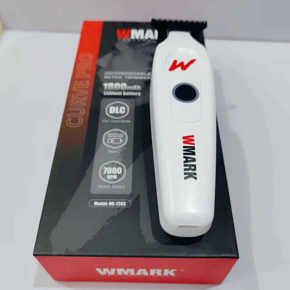 WMARK NG-7203 Professional Hair Clipper – DLC Blade, Rotary Motor, Wet/Dry, CE Certified, Salon Use