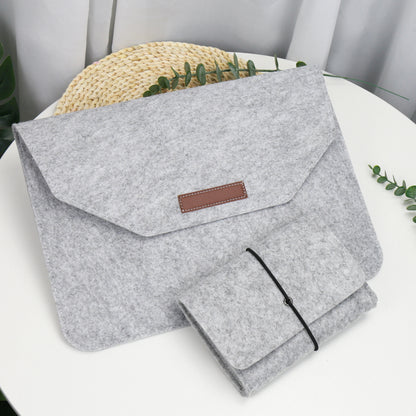Wool Felt Laptop Sleeve Bag – 11" to 15.6" Shockproof Notebook Pouch | MacBook, Lenovo, Samsung, Huawei