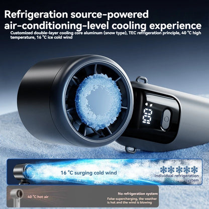 JPNPL Portable Handheld Neck Fan – 100-Speed Folding Fan with Ice Pack, Outdoor Use