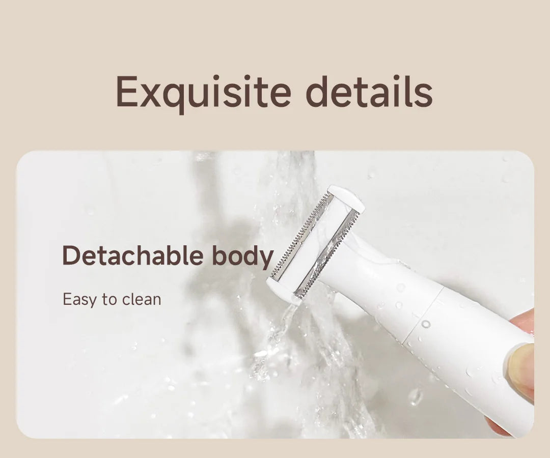DOCO LAB 4-in-1 Electric Epilator & Hair Removal Trimmer – Cordless, Painless, Body & Bikini, Gift for Men & Women
