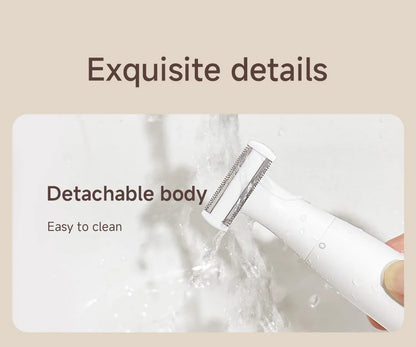 DOCO LAB 4-in-1 Electric Epilator & Hair Removal Trimmer – Cordless, Painless, Body & Bikini, Gift for Men & Women