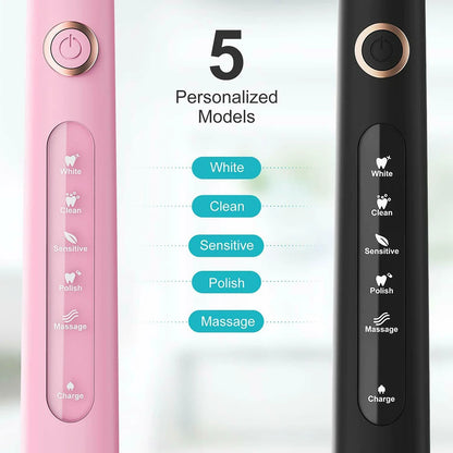 Fairywill FW-D7 Sonic Electric Toothbrush | 5 Modes | USB | Smart Timer | Travel Case