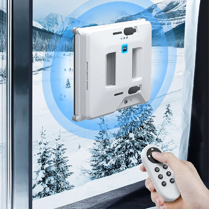Window Washer Robot W140 – Dual Water Spray, Remote Control, Anti-Fall, EU/UK/US Plug
