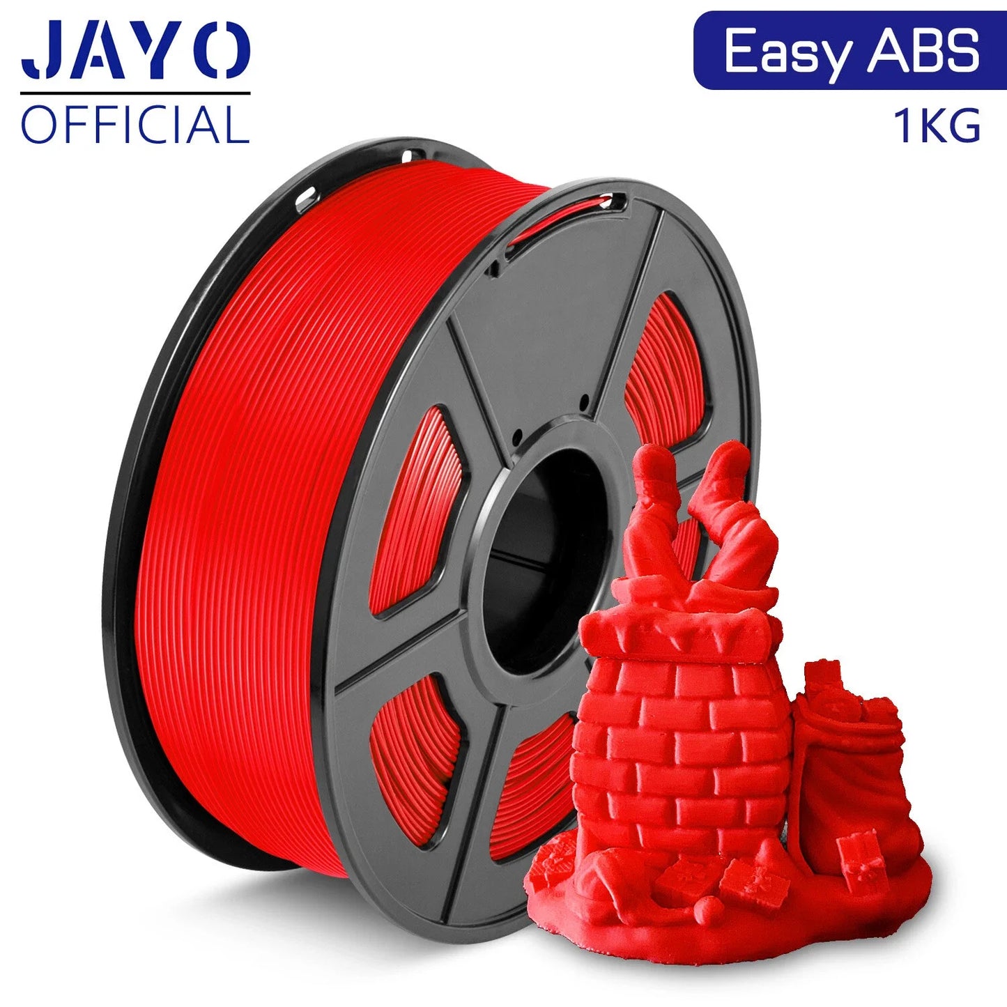 R.E.D. Shopping JAYO Easy ABS 3D printer filament 1.75mm, 1kg spool with durable, tough filament for FDM 3D printers.