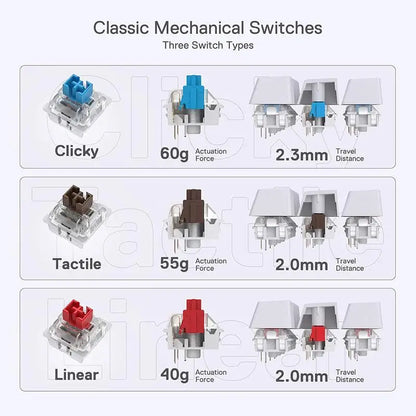 Redragon K630 Dragonborn 60% Mechanical Keyboard | Hot-Swap | RGB | USB Wired | Brown & Red Switch
