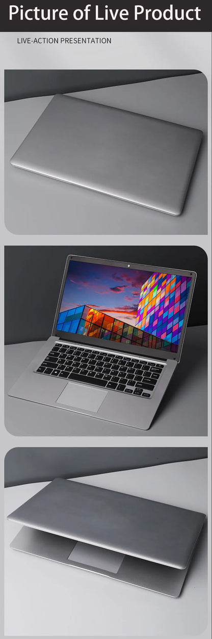 GMOLO 14" Netbook – Intel Celeron N3350, 4/6GB RAM, up to 256GB SSD, Wi-Fi, Windows 10