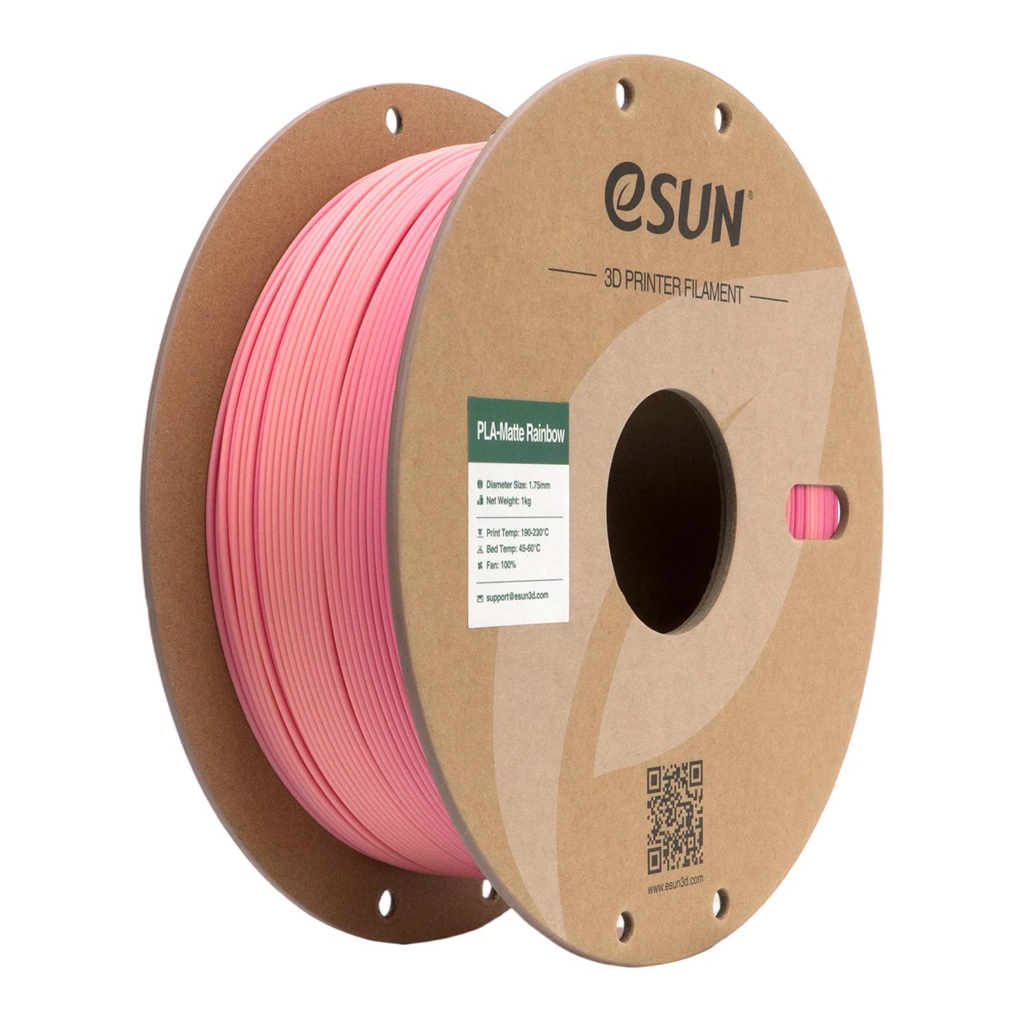 eSUN Rainbow Matte PLA Filament 1.75mm 1KG – For Bambu Lab & FDM Printers