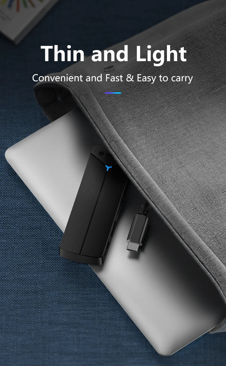 Yottamaster 4-in-1 USB 3.0 Hub | 5Gbps | Ultra-Slim OTG Adapter | USB-A & Type-C | For PC & Mac