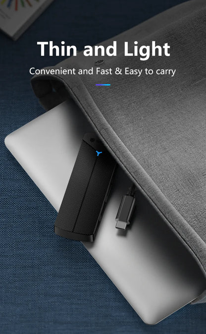 Yottamaster 4-in-1 USB 3.0 Hub | 5Gbps | Ultra-Slim OTG Adapter | USB-A & Type-C | For PC & Mac