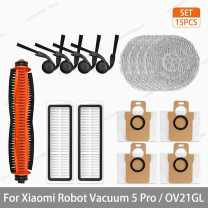 Xiaomi Robot Vacuum 5 Pro / OV21GL Spare Parts – Brush, Filter, Mop & Dust Bag