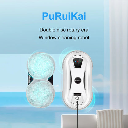 PuRuiKai AI Window Cleaning Robot – Smart Automatic, Streak-Free, Self-Cleaning, Ultra Quiet