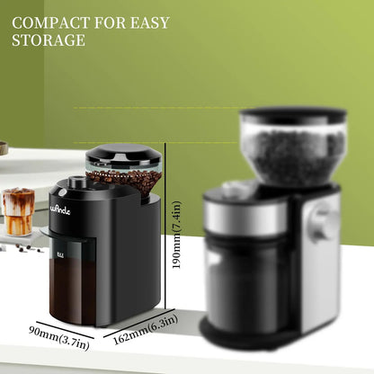 Electric Burr Coffee Grinder | 31 Grind Settings | 200g | EU 220V