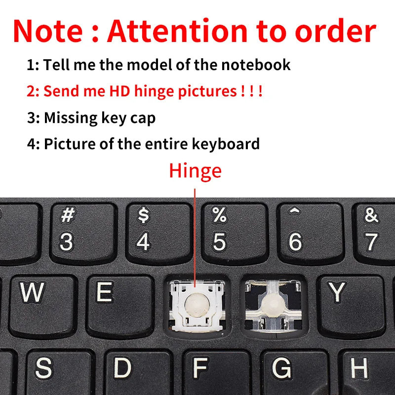 Lenovo ThinkPad Replacement Keycap & Hinge | E14 E15 R14 R15 T14 T14S S3 Gen1 Gen2 Gen3 | UK Layout