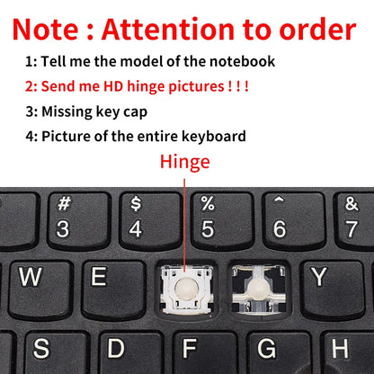 Lenovo ThinkPad Replacement Keycap & Hinge | E14 E15 R14 R15 T14 T14S S3 Gen1 Gen2 Gen3 | UK Layout