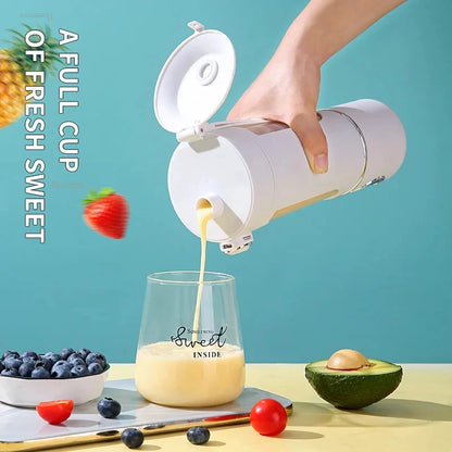 Portable Juice Blender 700ml | USB Rechargeable | 2-in-1 Bottle | Smoothie Maker
