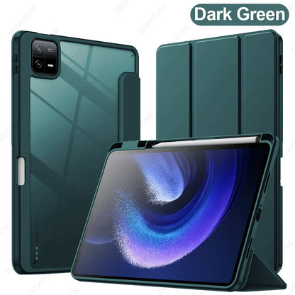 Trifold Stand Smart Case with Pen Holder for Xiaomi Mi Pad 6 / Pad 6 Pro 11" 2023